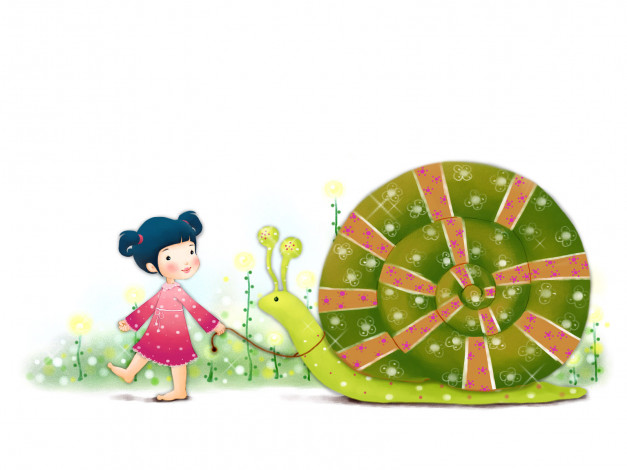 Обои картинки фото рисованные, дети