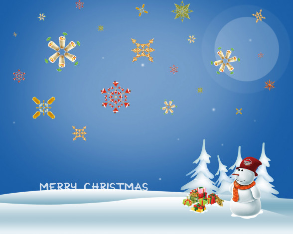 Обои картинки фото праздничные, векторная, графика, новый, год