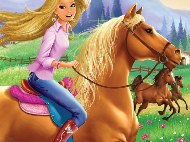 Обои картинки фото мультфильмы, barbie