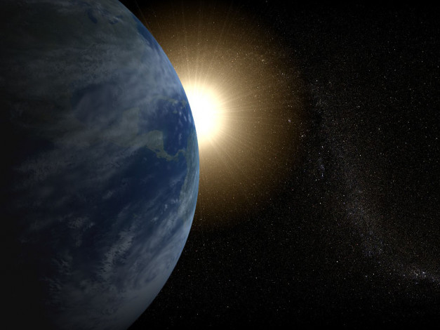 Обои картинки фото космос, земля