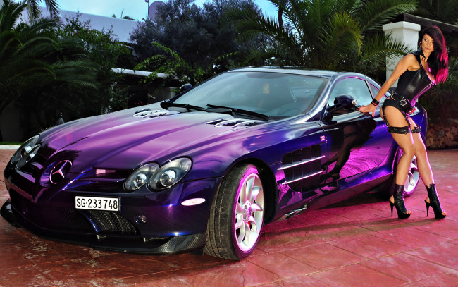 Обои картинки фото veronica, zemanova, автомобили, авто, девушками