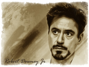 Картинка robert downey jr рисованные люди