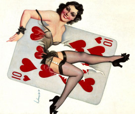 Картинка рисованные earle bergey карта чулки