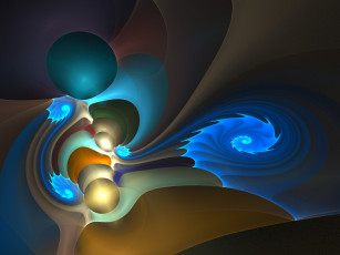 Картинка 3д графика fractal фракталы цвета фон узор