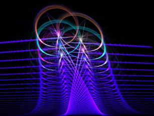 Картинка 3д графика fractal фракталы узор цвета