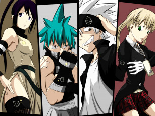 Картинка аниме soul eater black star nakatsukasa tsubaki evans maka albarn