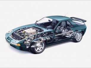 Картинка автомобили рентген porsche