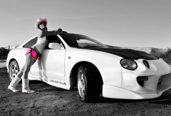 Картинка автомобили авто девушками и девушки