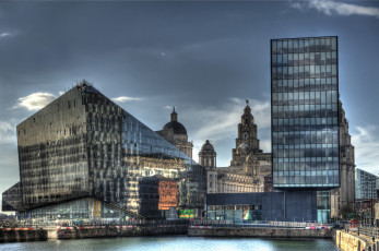 Картинка liverpool города здания дома england англия ливерпуль