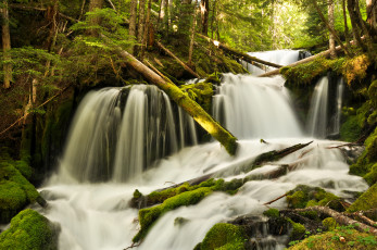 Картинка природа водопады поток вода