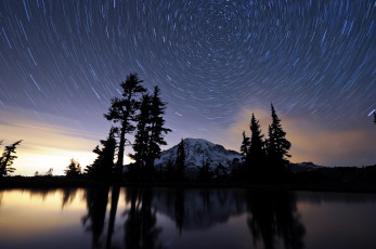 Картинка природа восходы закаты ночь звёзды небо