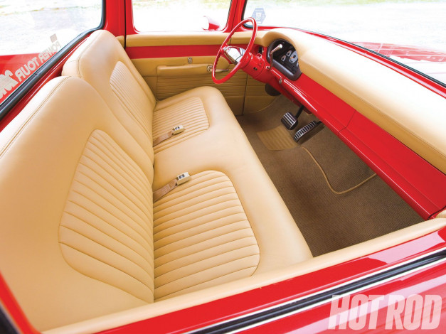 Обои картинки фото 1957, ford, f100, автомобили, интерьеры