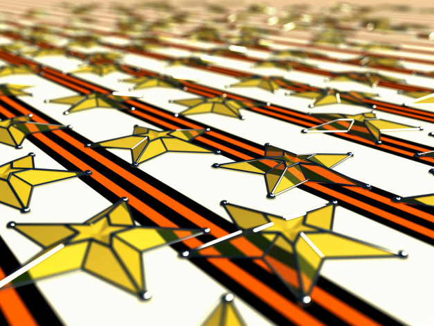 Обои картинки фото праздничные, день, победы, георгиевская, лента, звёзды