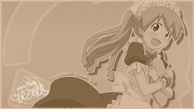 Обои картинки фото аниме, shinryaku, ika, musume, девушка