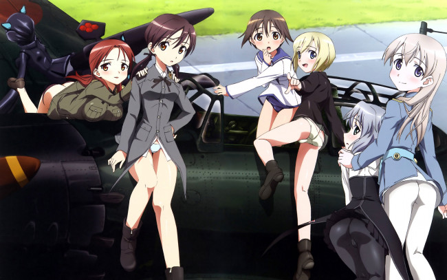 Обои картинки фото аниме, strike, witches