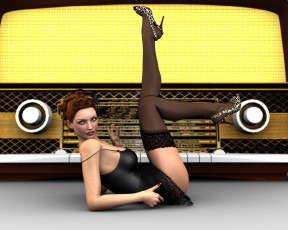 Картинка 3д графика people люди девушка