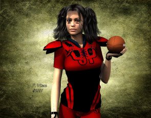 Картинка 3д графика people люди девушка