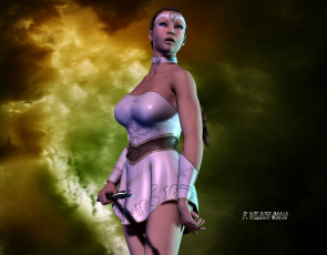 Картинка 3д графика people люди девушка