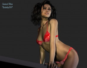 Картинка 3д графика people люди девушка