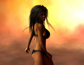 Картинка 3д графика people люди девушка