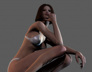 Картинка 3д графика people люди девушка