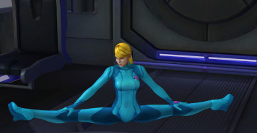 Картинка 3д графика people люди гимнастика девушка