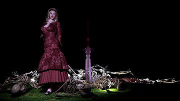 Картинка 3д графика people люди девушка