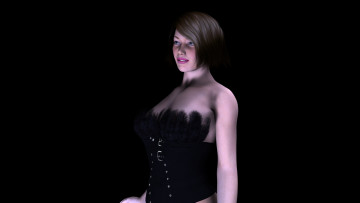 Картинка 3д графика people люди девушка