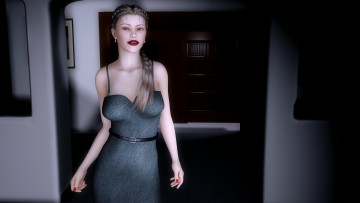 Картинка 3д графика people люди комната девушка