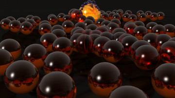 Картинка 3д графика шары