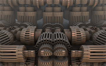 Картинка 3д графика fractal фракталы фон цвет узор