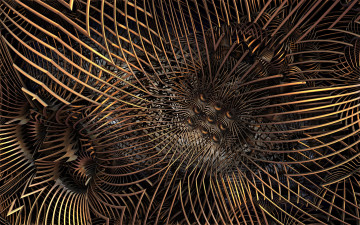 Картинка 3д графика fractal фракталы фон цвет узор