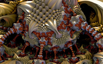 Картинка 3д графика fractal фракталы фон узор цвета