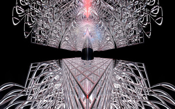 Картинка 3д графика fractal фракталы фон узор цвета