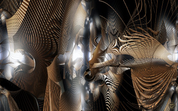 Картинка 3д графика fractal фракталы узор фон цвета