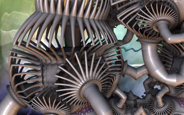 Картинка 3д графика fractal фракталы узор фон цвет