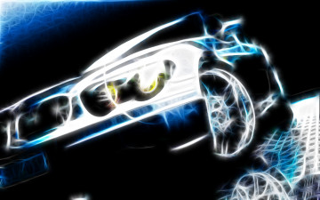 Картинка автомобили 3д фрактал автомобиль