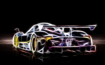 Картинка автомобили 3д фрактал автомобиль