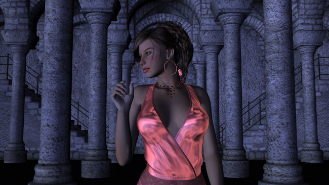 Обои картинки фото 3д, графика, people, люди, девушка