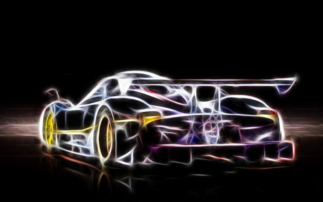 Обои картинки фото автомобили, 3д, фрактал, автомобиль