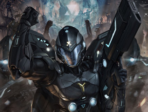 Картинка видео+игры galaxy+saga броня рука битва оружие солдат galaxy saga