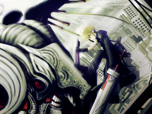 Картинка аниме final+fantasy монстр меч cloud