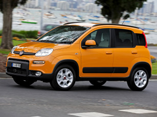 Картинка автомобили fiat panda trekking au-spec 319 2013 желтый