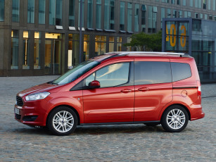 Картинка автомобили ford красный tourneo courier '2014г