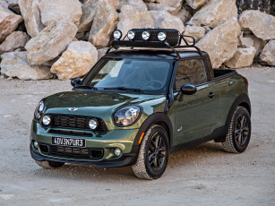 Картинка автомобили mini paceman adventure r61 2014 зеленый