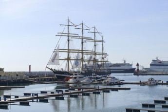 Картинка корабли порты+ +причалы порт мачты