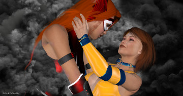 Картинка crimson+valkyrie 3д+графика fantasy+ фантазия улыбка девушки