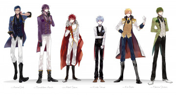 Картинка аниме kuroko+no+baske kuroko tetsuya midorima shintarou галстук kise ryouta aomine daiki бабочка дворецкий кольцо принц костюм перчатки плащ жилетка роза murasakibara atsushi akashi seijuurou баскетбол куроко