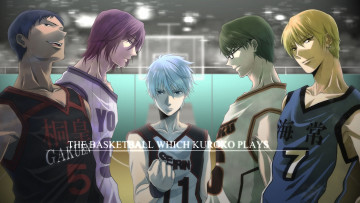 Картинка аниме kuroko+no+baske kuroko tetsuya спорт команда баскетбол куроко очки сережка murasakibara atsushi midorima shintarou aomine daiki kise ryouta
