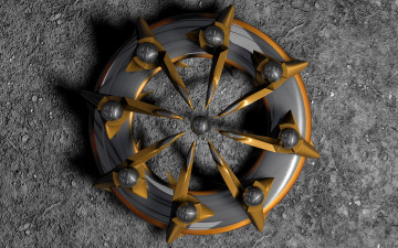 Картинка 3д+графика -другое шыпы круг